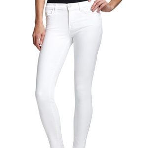 J Brand White Skinny Leg Jeans